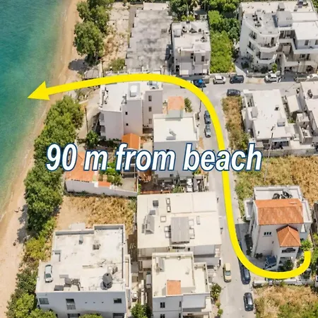 Seaside 1 Chania, 90m From The In Chania, Free Street Parking, Balkoni, Fast Wifi Self Check In, 34sqm